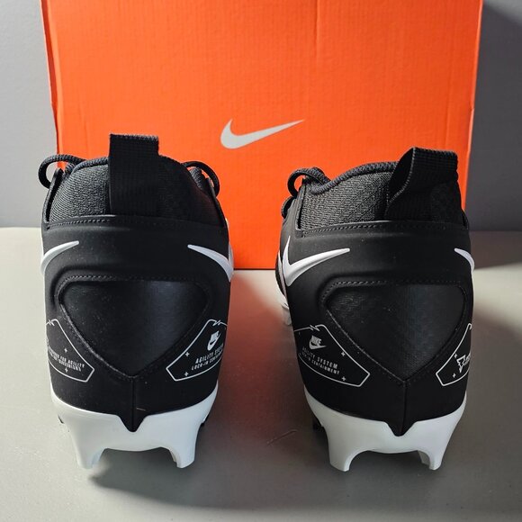 Nike Alpha Menace Pro 3 Mid Football Cleats Men's Black CT6649-001 Size 12 NIB - Picture 4 of 7